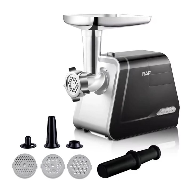 Powerful 1000W electric meat grinder machine with stainless steel blades for effortless meat processing and versatile kitchen use.