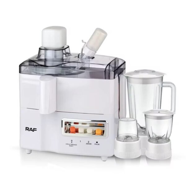 4-in-1 multi-purpose juicer, blender, food processor, and mixer for commercial and home use