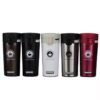 12 oz stainless steel insulated coffee travel mug with press lid, perfect for hot and cold drinks on the go.