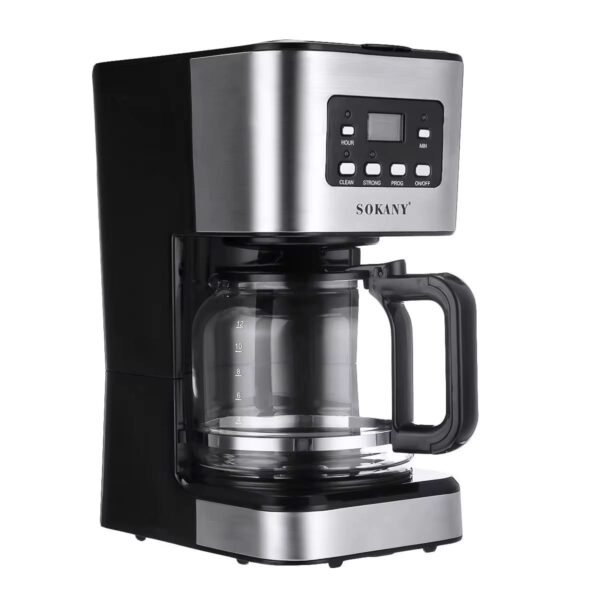 Fully Automatic Drip Coffee Machine with Grinder – Perfect for Cappuccino & Tea Fully automatic all-in-one drip coffee machine with grinding function for cappuccino and tea making