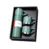 3-piece stainless steel travel thermos set with vacuum insulation, ideal for coffee, tea, and outdoor adventures.