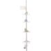 Extendable wall mounted bathroom shelf