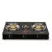 Durable built-in battery tempered glass 3 burner gas stove with double burner for kerosene cooking