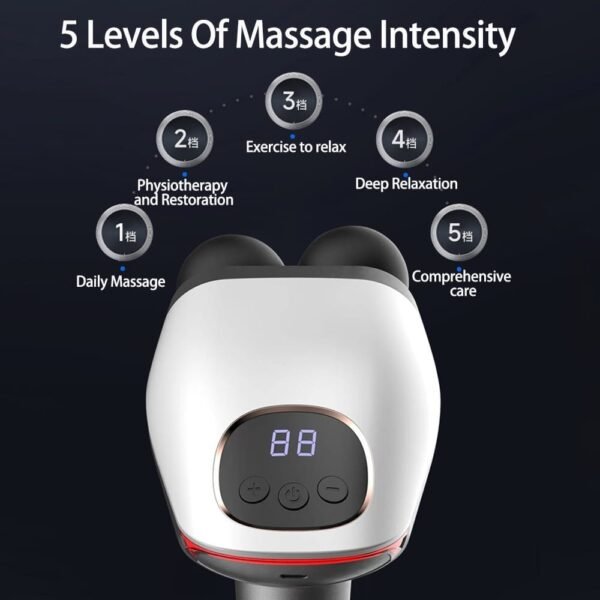 double head mini massage gun deep tissue quiet percussion massager