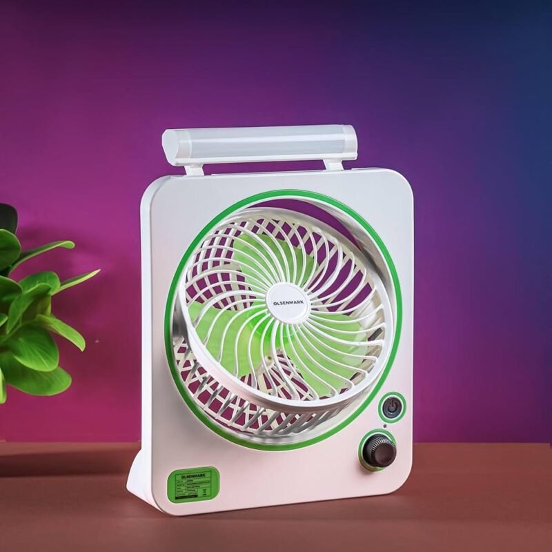 Fan with table lamp