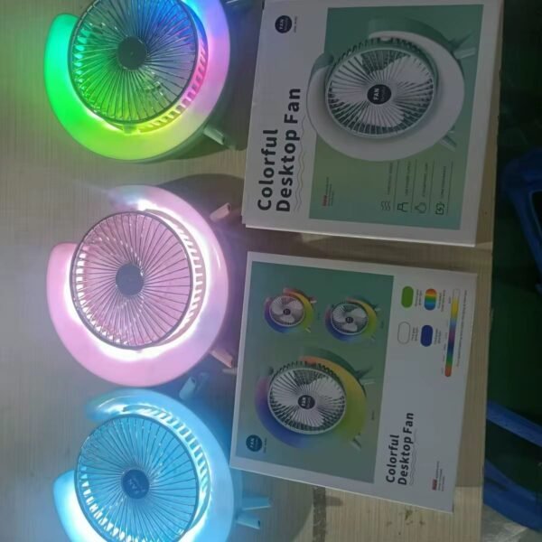 colorful desktop fan