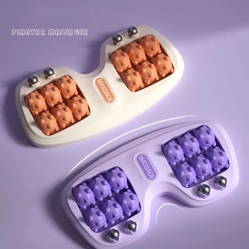 Magnetic Foot Massager Roller - Acupoint Therapy for Foot Health and Relaxation Four-Row Magnetic Beads Foot Massager Roller for Acupoint Stimulation and Relaxation