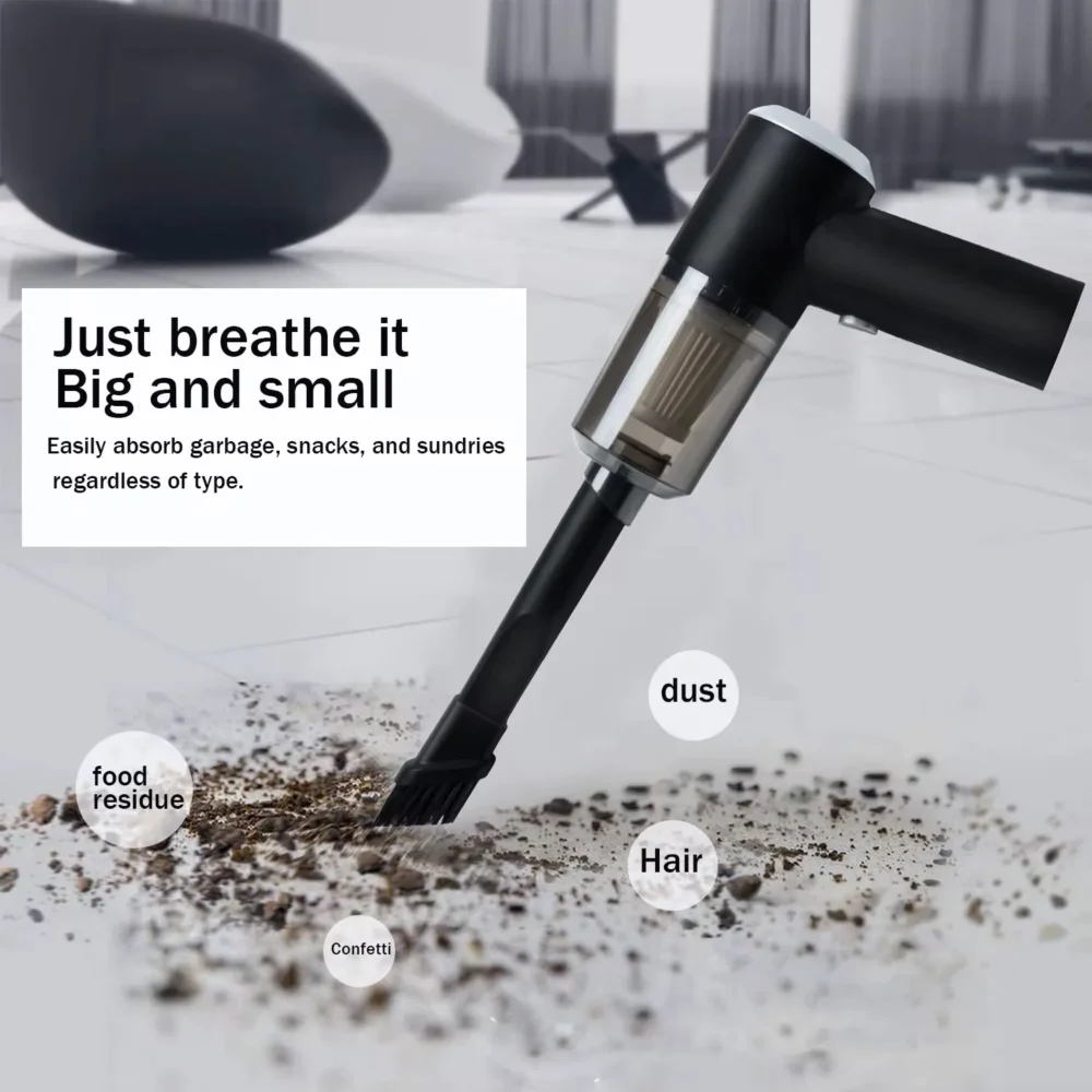 Mini Wireless Car Vacuum Cleaner - Portable and Powerful Auto Cleaning Solution Portable Mini Wireless Car Vacuum Cleaner for Professional Interior Cleaning