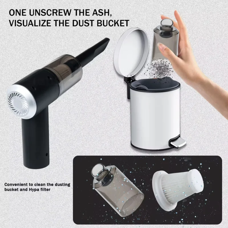 Portable Mini Wireless Car Vacuum Cleaner for Professional Interior Cleaning