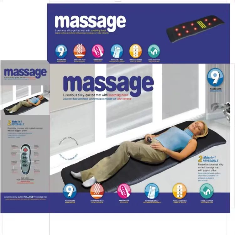 Heated Full Body Electric Massage Mattress and Blanket for Home Use and Elderly Care