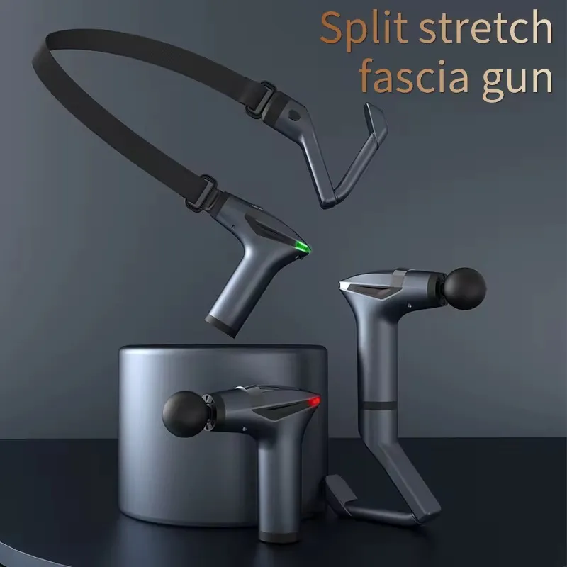 12-Speed Deep Tissue Massage Gun with Detachable Handle – Full Back & Muscle Relief Tool Extended Handle Percussion Massage Gun with 12 Gears for Deep Tissue Back and Muscle Therapy