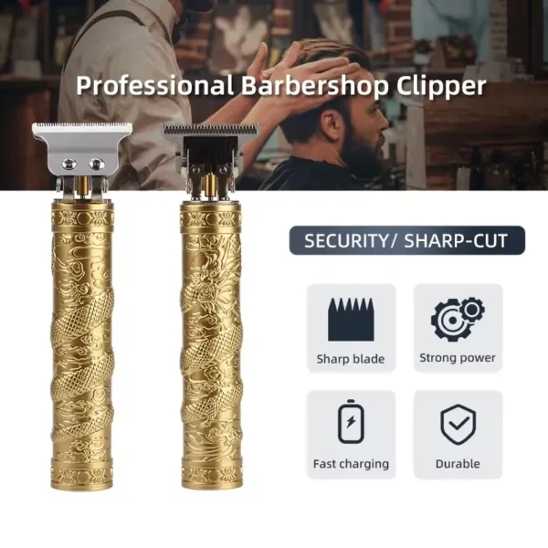 T9 Dragon Electric Hair Clipper and Beard Trimmer for Men – Rechargeable Haircut Machine
