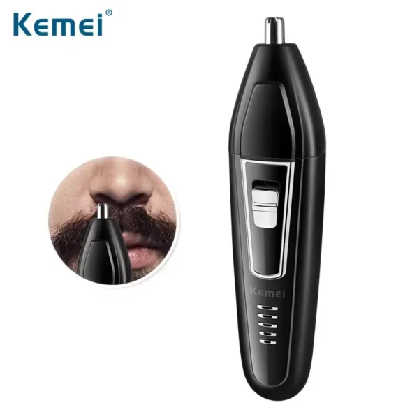 Kemei KM-6559 USB Rechargeable 3-in-1 Electric Shaver for Men with Hair Clipper and Nose Trimmer