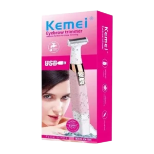 Kemei KM-1900 Rechargeable Electric Shaver and Epilator for Women’s Body Hair Removal