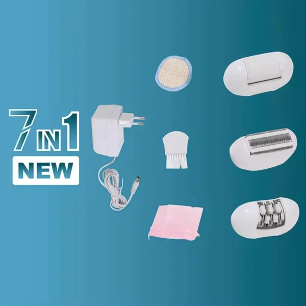 Portable Painless Electric Epilator for Women with LED Body Shaver - Hair Removal for Household Use