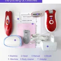 KM-3068 3-in-1 Portable Electric Epilator and Shaver for Women – Painless Hair Remover