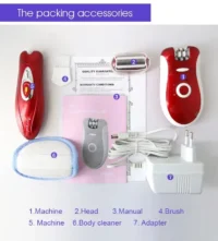 KM-3068 3-in-1 Portable Electric Epilator and Shaver for Women – Painless Hair Remover