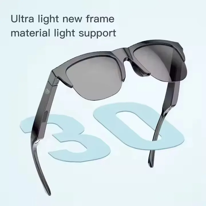 TWS Bluetooth Smart Sunglasses F06 – Wireless Audio Glasses with Calling, UV Protection & Earphones TWS Bluetooth smart sunglasses F06 with built-in earphones and calling feature for men and women