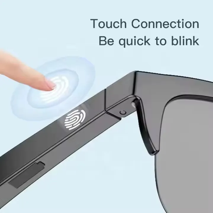 TWS Bluetooth Smart Sunglasses F06 – Wireless Audio Glasses with Calling, UV Protection & Earphones TWS Bluetooth smart sunglasses F06 with built-in earphones and calling feature for men and women