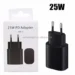 USB-C super fast wall charger 25W and 45W with PD Type-C cable for Samsung Galaxy, US and EU plug