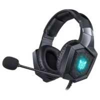 Onikuma K8 gaming headset with RGB lighting and over-ear design