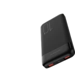 VDENMENV 10000mAh power bank with LED display and fast charging, portable and airplane-approved