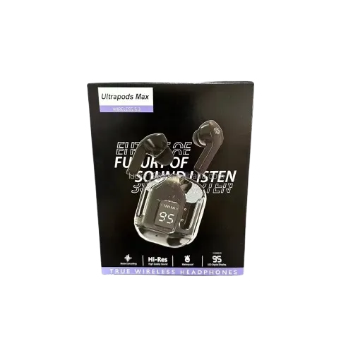 V5.3 Air31 transparent TWS wireless earphones with hi-fi stereo sound and waterproof design