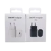 PD 25W and 45W USB-C fast charging wall adapter with Type-C cable for Samsung smartphones