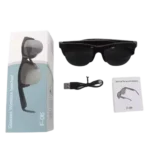 TWS Bluetooth smart sunglasses F06 with built-in earphones and calling feature for men and women