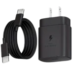 USB-C super fast wall charger 25W and 45W with PD Type-C cable for Samsung Galaxy, US and EU plug