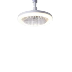 Modern 360 rotating LED ceiling fan light with remote control and dimming