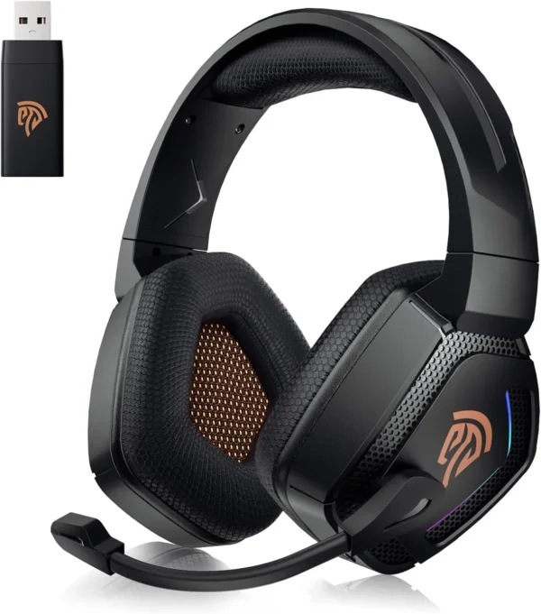 NUBWO G06 wireless gaming headset with noise-cancelling mic and 2.4G Bluetooth