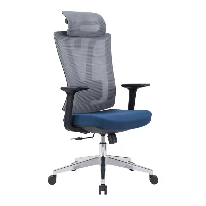 Ergonomic swivel chair for office and home with adjustable backrest and padded seat