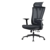 Ergonomic swivel chair for office and home with adjustable backrest and padded seat