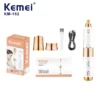 2 in 1 lady shaver and eyebrow trimmer - KEMEI KM-152