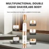 2 in 1 lady shaver and eyebrow trimmer - KEMEI KM-152