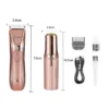 2 in 1 body hair trimmer for women, charging indicator - KEMEI KM-259