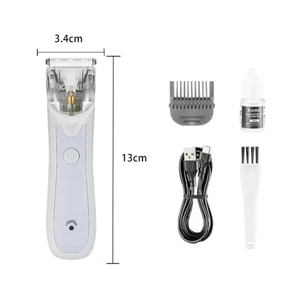 Body hair trimmer for woman, charge indicator - KEMEI KM-256
