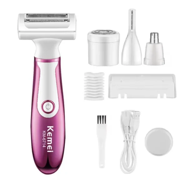4 in 1 professional lady shaver beauty set - KEMEI KM-6714
