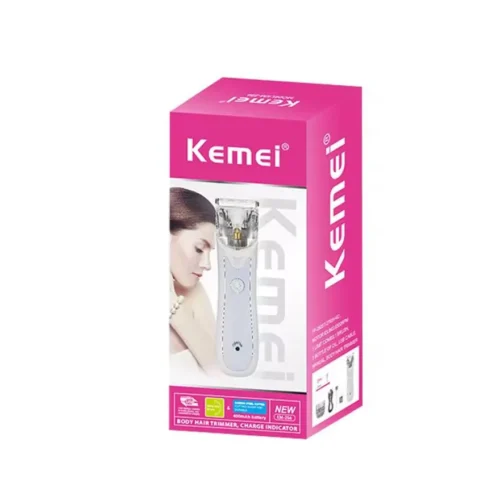 Body hair trimmer for woman, charge indicator - KEMEI KM-256