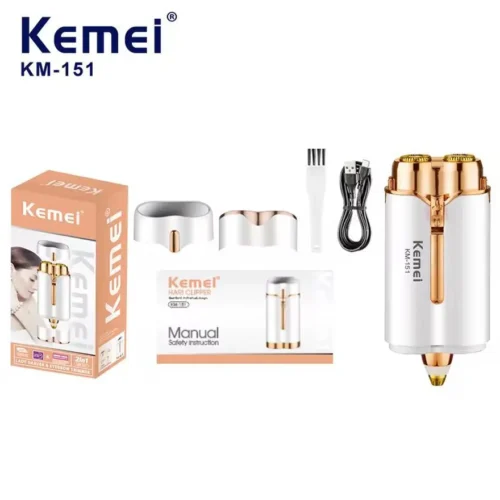 Lady shaver and eyebrow trimmer - KEMEI KM-151