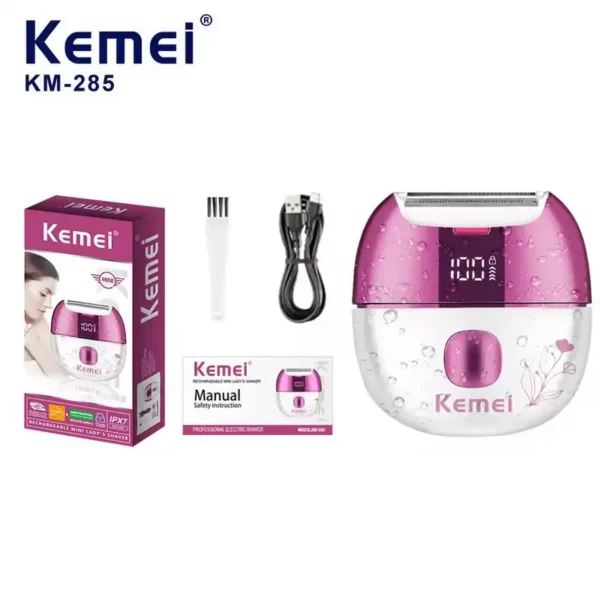 Rechargeable mini lady's shaver - KEMEI KM-285
